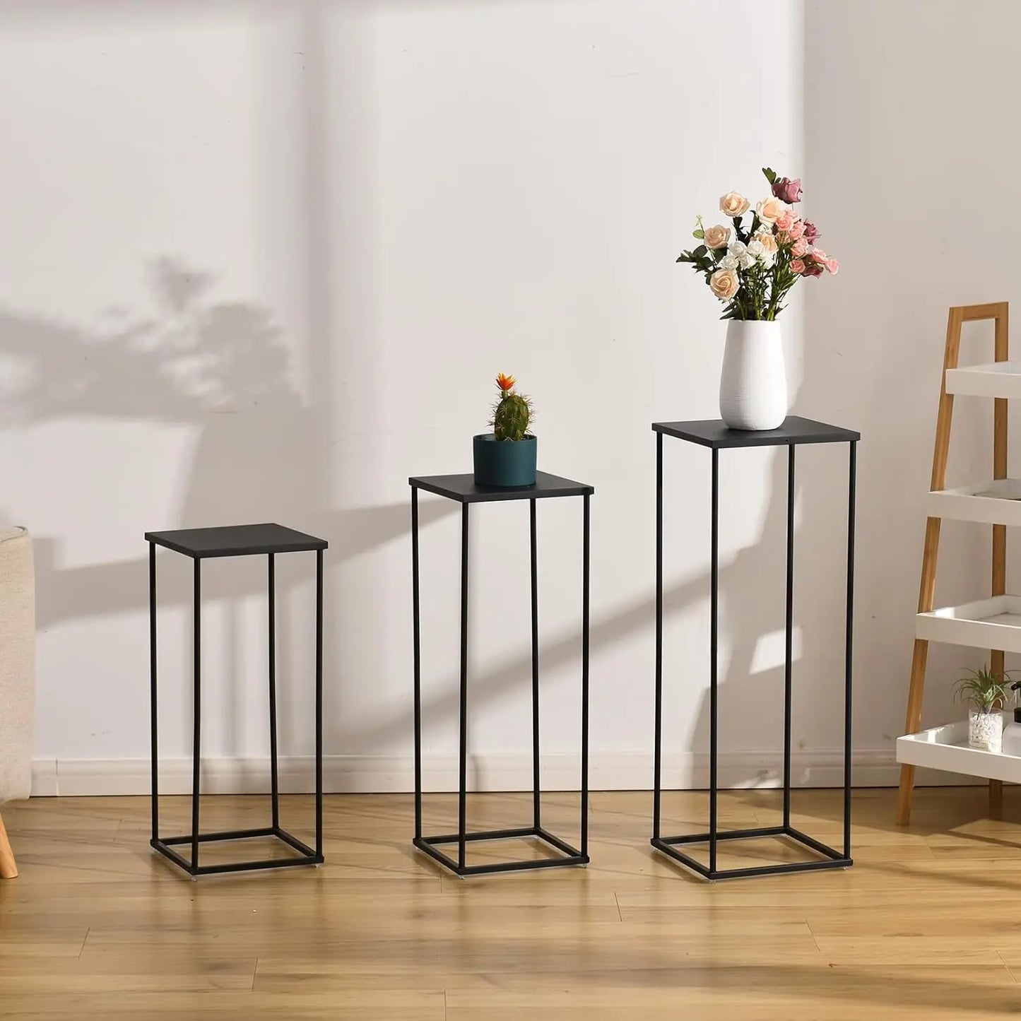Warm Welcome Decor Three Piece Flower Vase Plant Shelf
