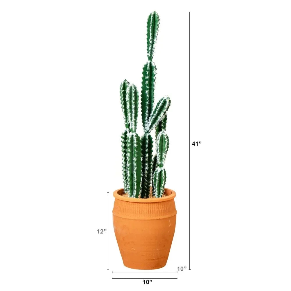 CN Guangdong Artificial Cactus In Terracotta Planter