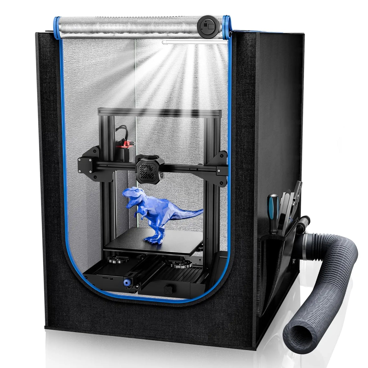 Yoopai 3D Printer Enclosure with LED Light and Ventilation Kit