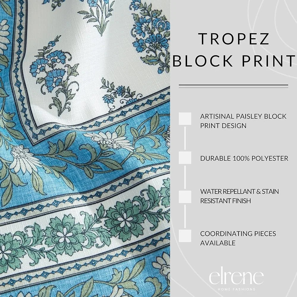 Warm Welcome Decor Coastal Paisley Placemats Indoor Outdoor