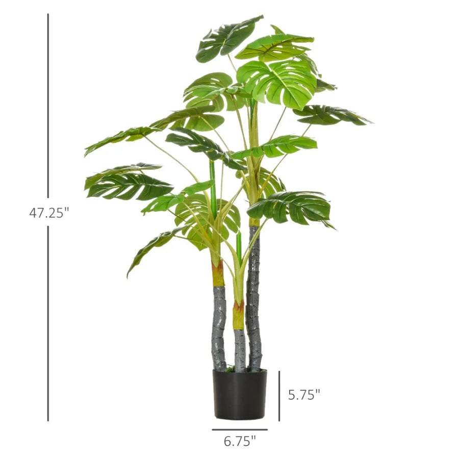 HOMCOM Monstera Tree Artificial Plant Indoor Outdoor