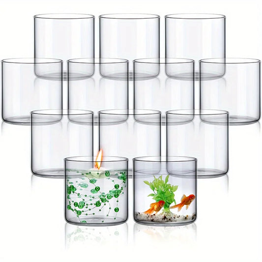 Warm Welcome Decor Glass Cylinder Vase Set 12 Piece