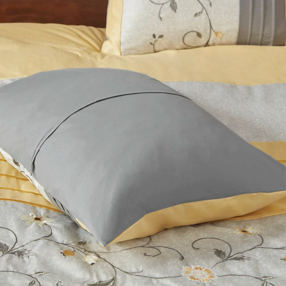 Hong Kong Embroidered 7 Piece Comforter Set Deluxe Essentials