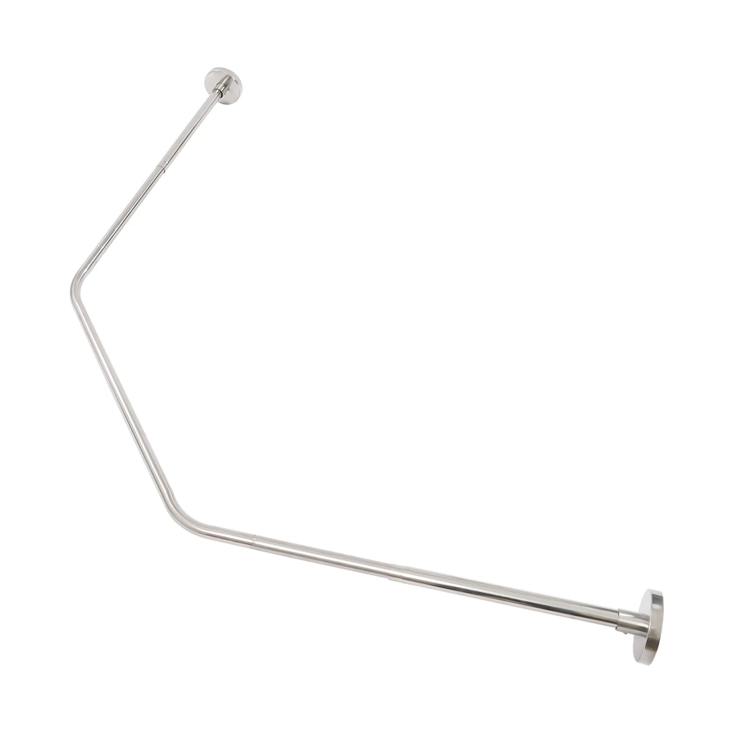 Shower Curtain Rack Wall-mounted 45-75CM Stretchable Curtain Rod Waterproof for Home Bathroom Hotel Fitting Room