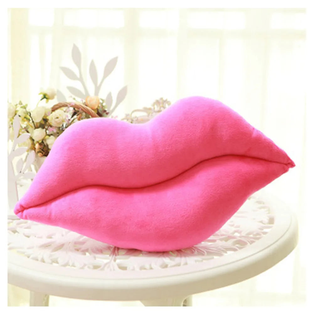 Guangdong Soft Lip Shaped Plush Throw Pillow Cushion For Girlfriend