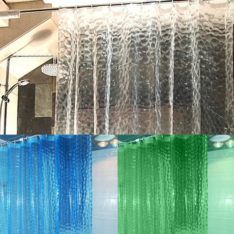 Warm Welcome Decor Mold Proof Waterproof 3D Shower Curtain