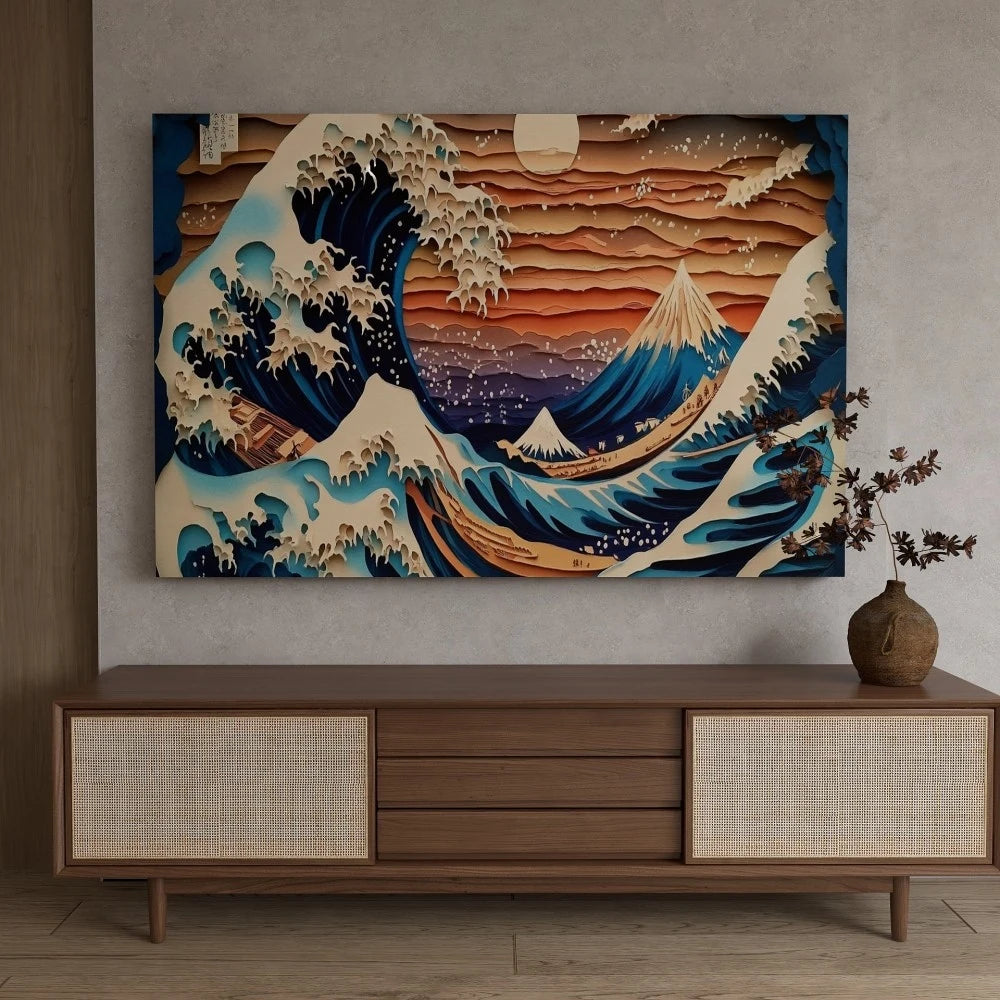 Pine Wood Frame Canvas Wall Art Birthday