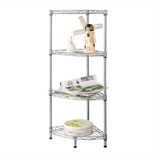4 Tier Corner Shelf Rack Kitchen Storage Organizer