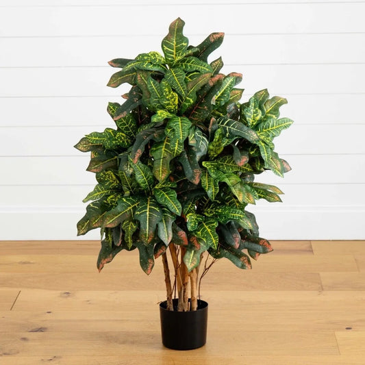 Guangdong Croton Artificial Tree With Trunks 180 Leaves