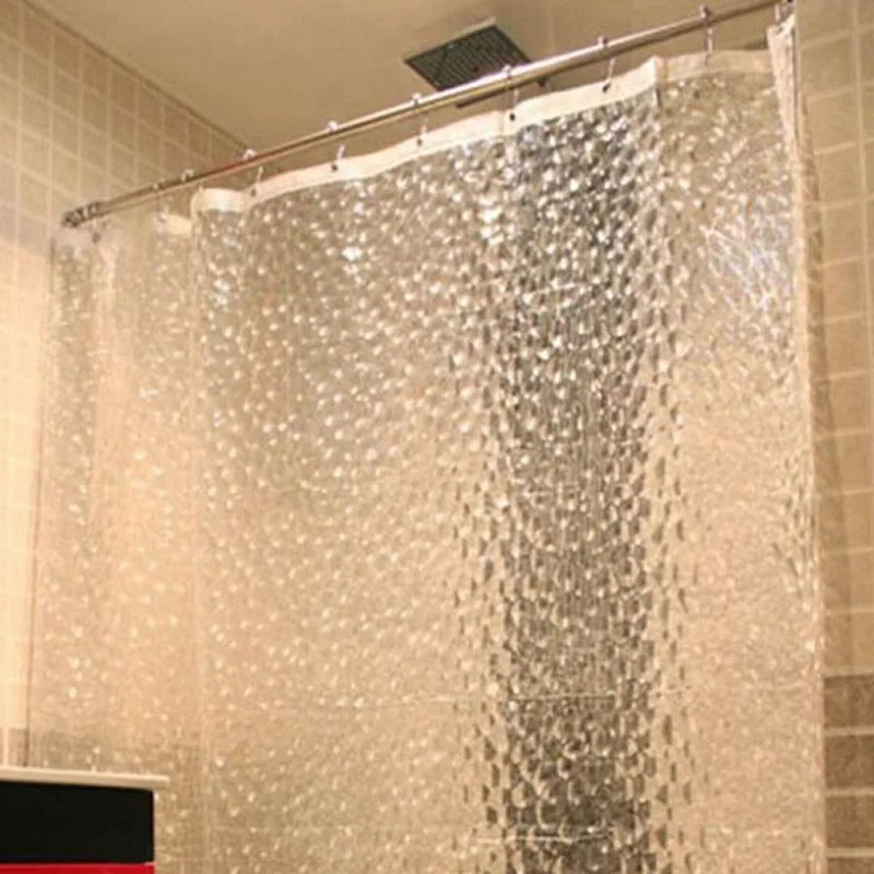 Warm Welcome Decor Mold Proof Waterproof 3D Shower Curtain
