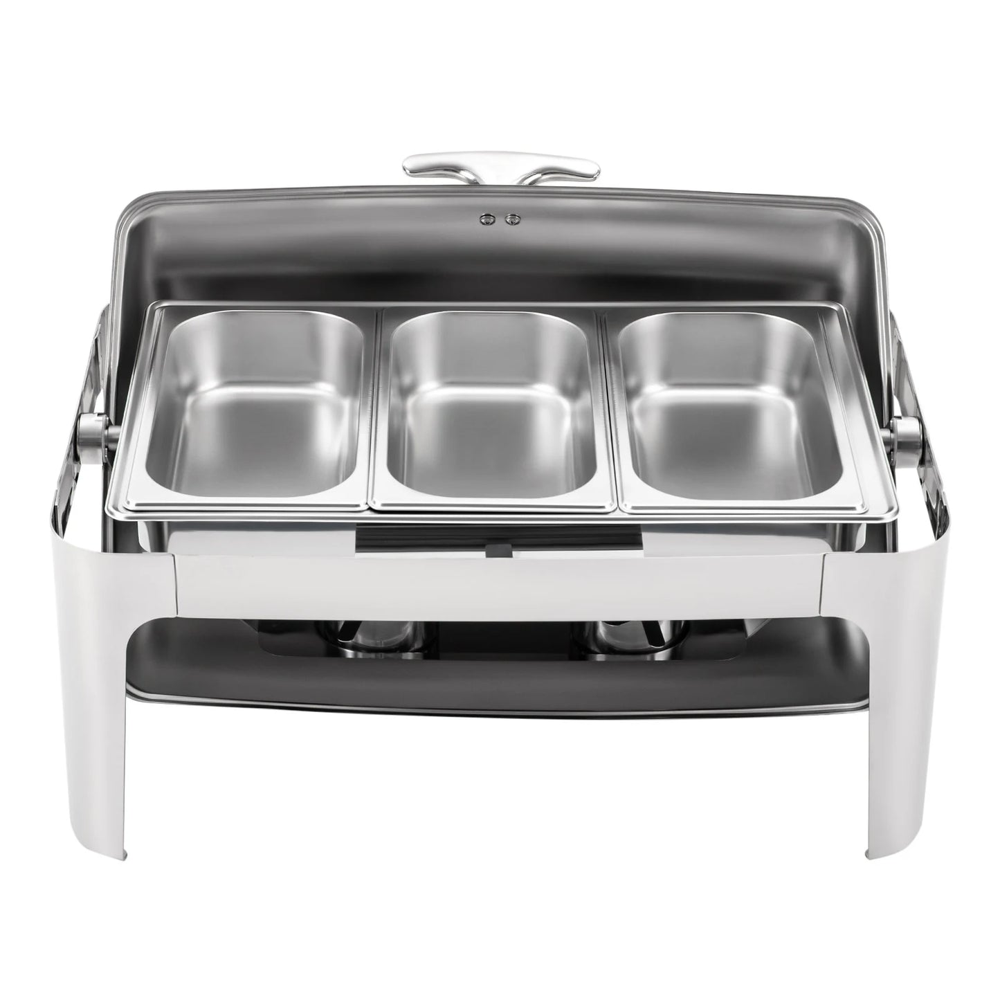 Roll Top Chafing Dish - Rectangular Buffet Server Set