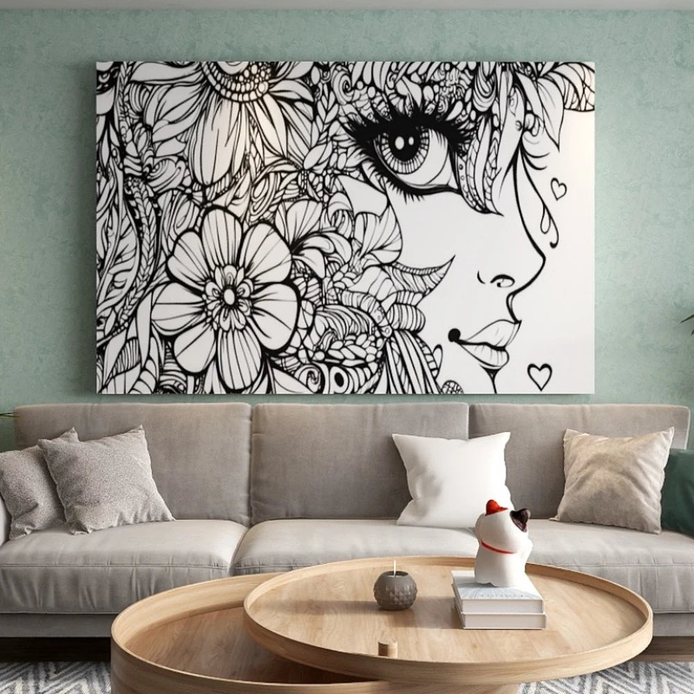 Pine Wood Canvas Wall Art Framed Gift