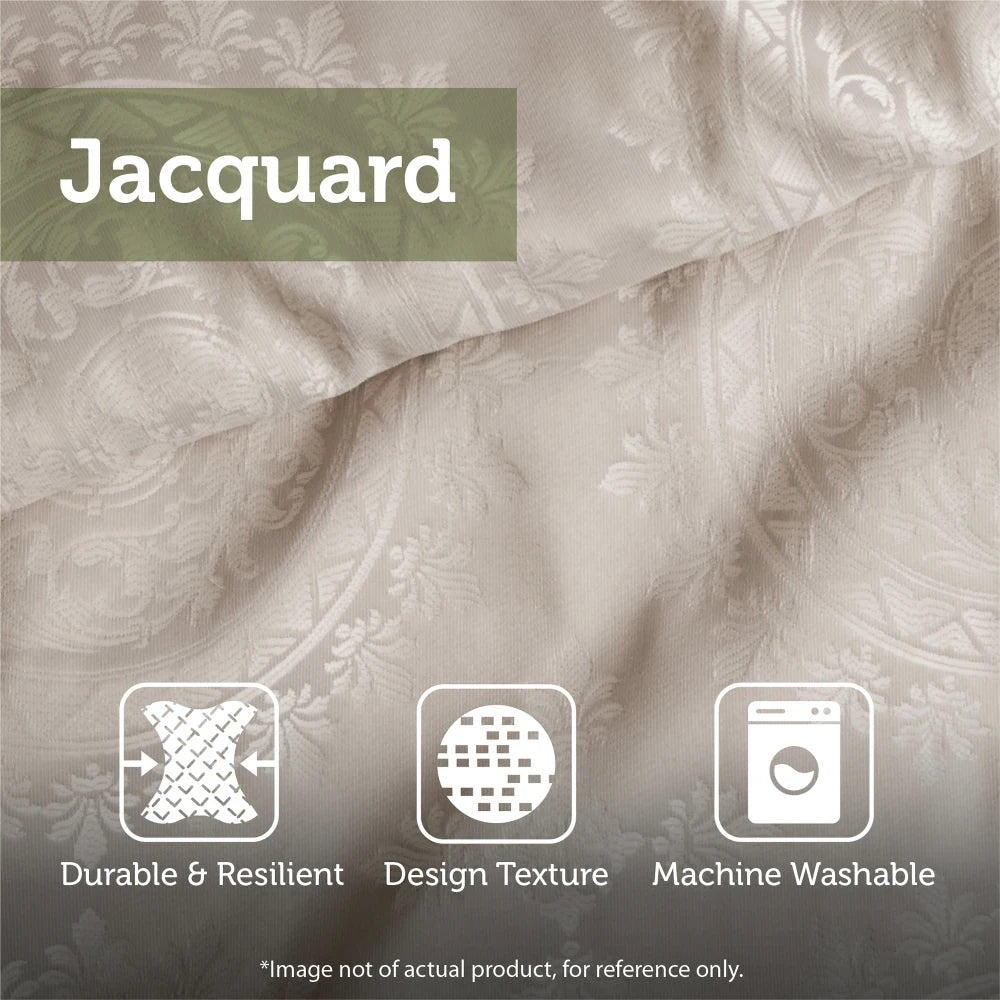 Hong Kong Craft of Weaving 7 Piece Jacquard Comforter Set