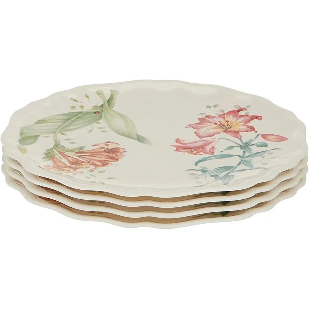 Melamine Salad Plate 9 Inch Dishwasher Safe Multicolor Accent Plate Durable Lightweight Perfect Outdoor Dining