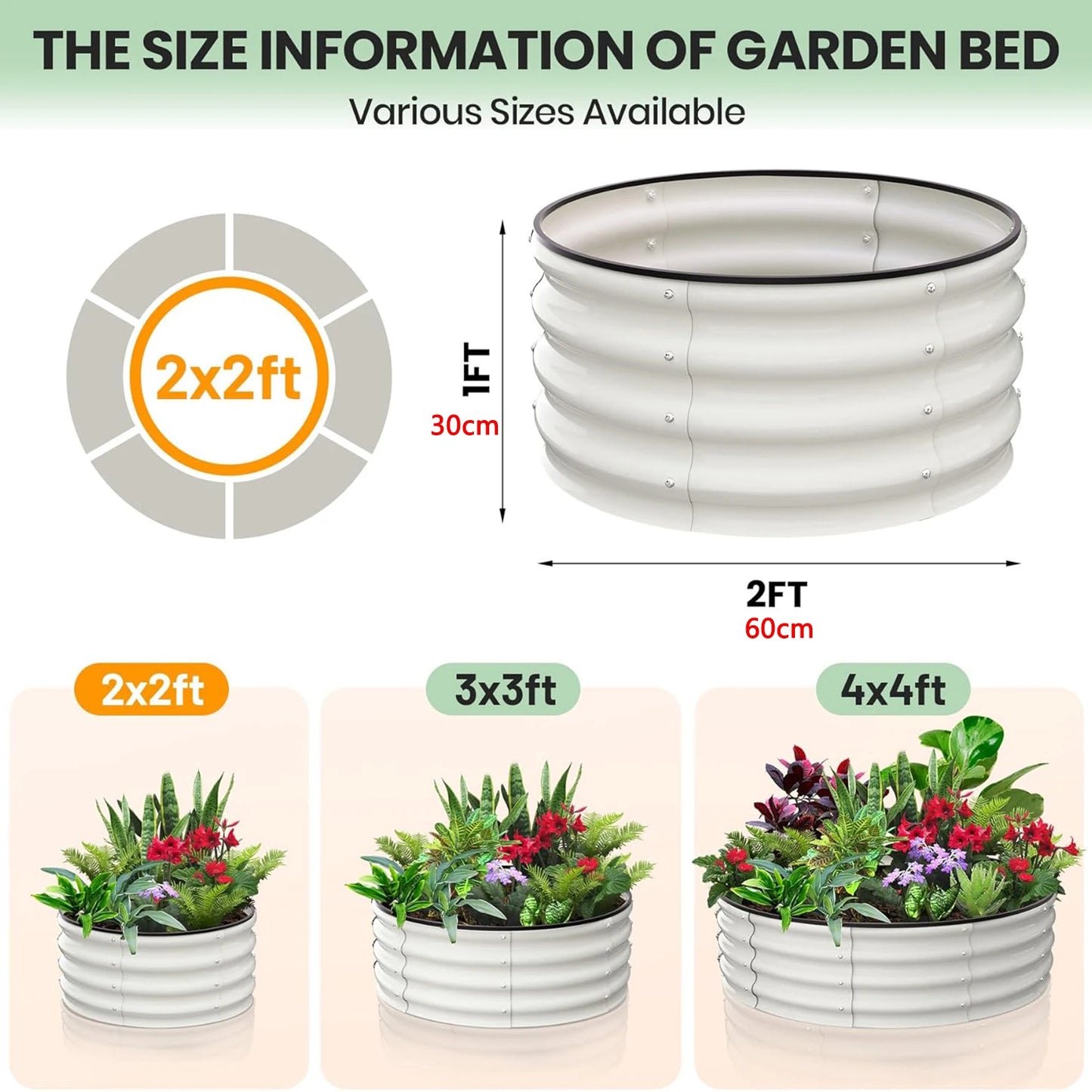 Galvanized Raised Garden Bed Planter For Vegetables