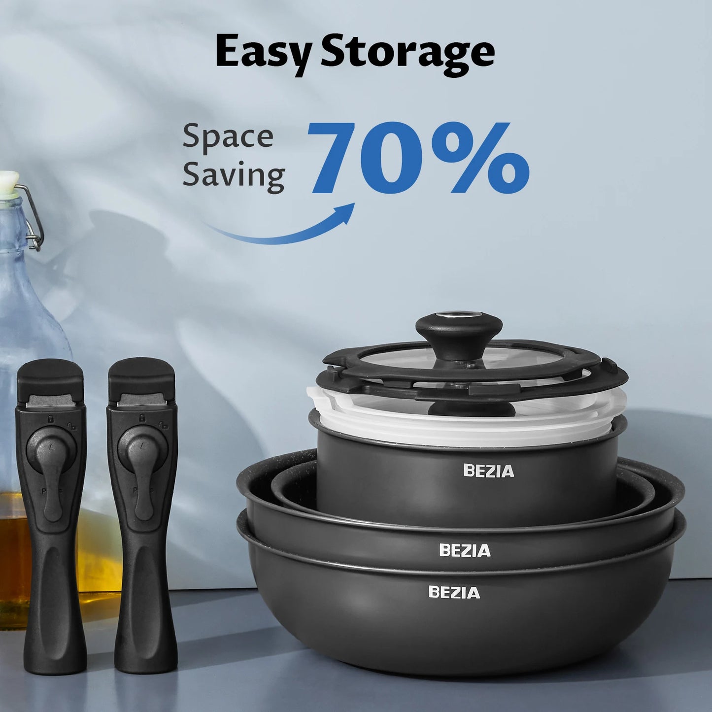 Warm Welcome Decor Induction Cookware Set Nonstick Pots