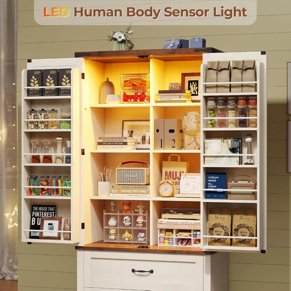 Warm Welcome Decor Kitchen Storage Cabinet Barn Doors
