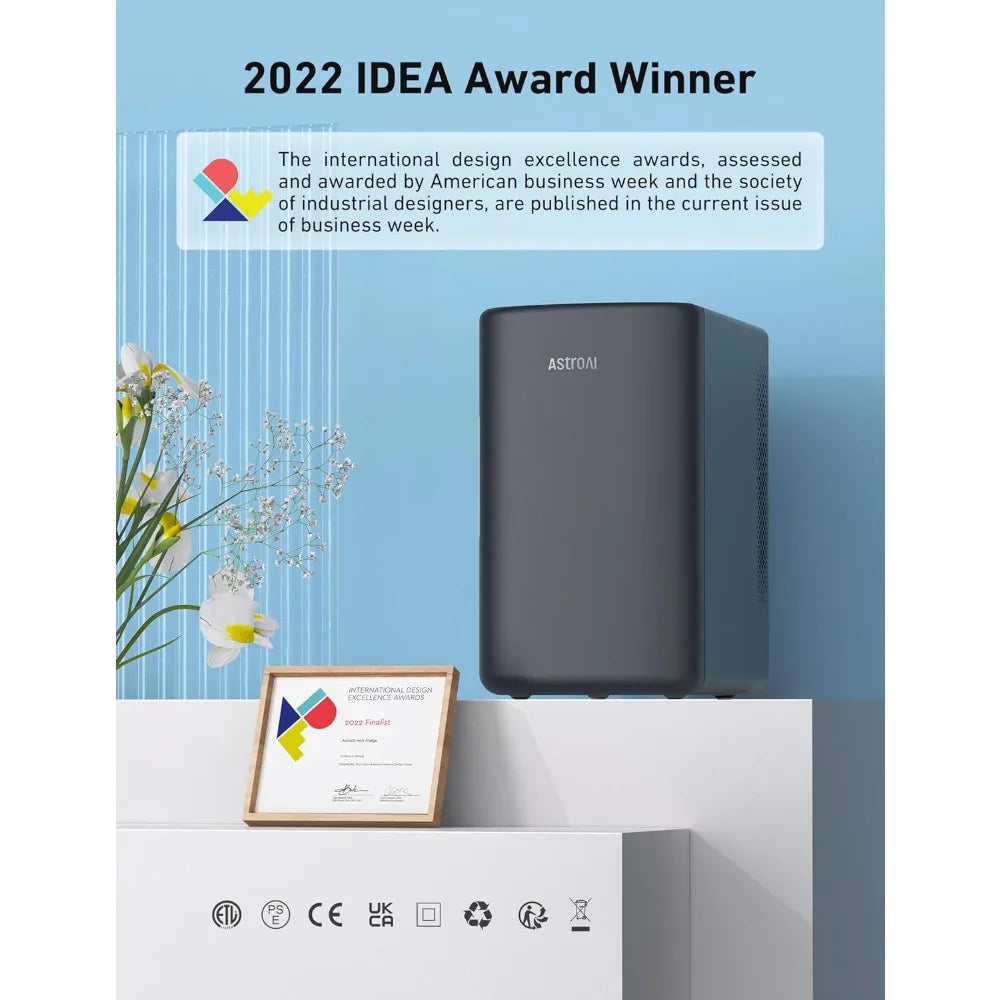 Warm Welcome Decor Mini Fridge Portable Thermoelectric Cooler