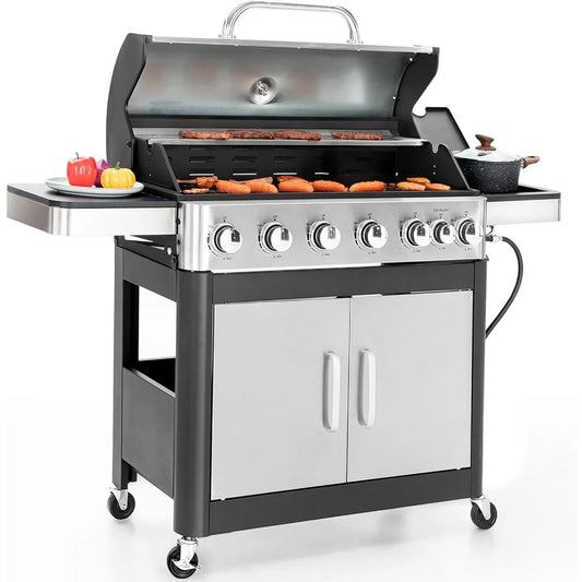Sophia And William 6 Burner Propane Grill With Side Burner