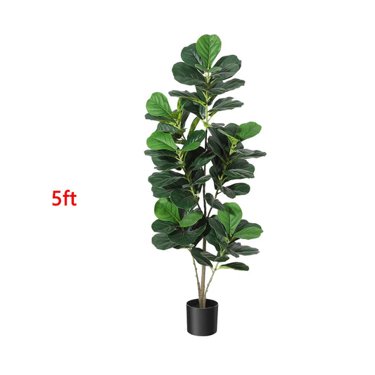 HiMISCN Fiddle Leaf Fig Tree Artificial For Home Decor