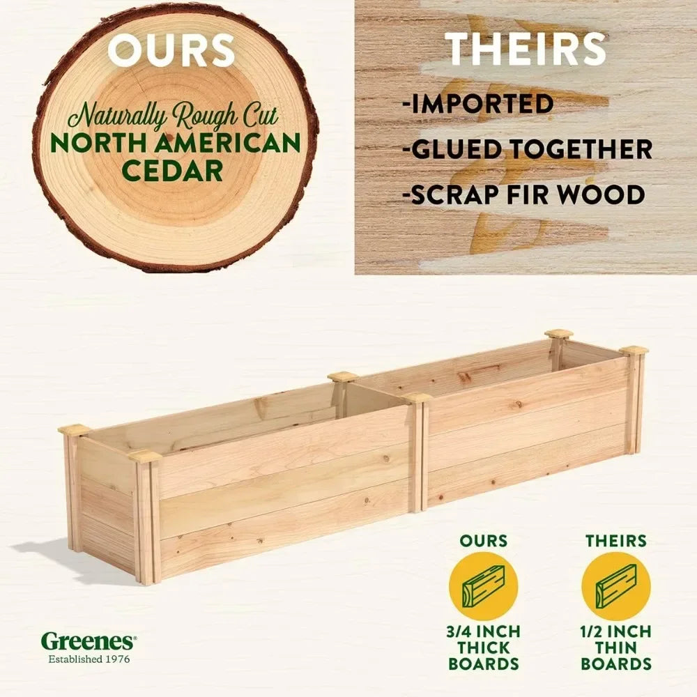Premium Cedar Raised Garden Bed North American Cedar