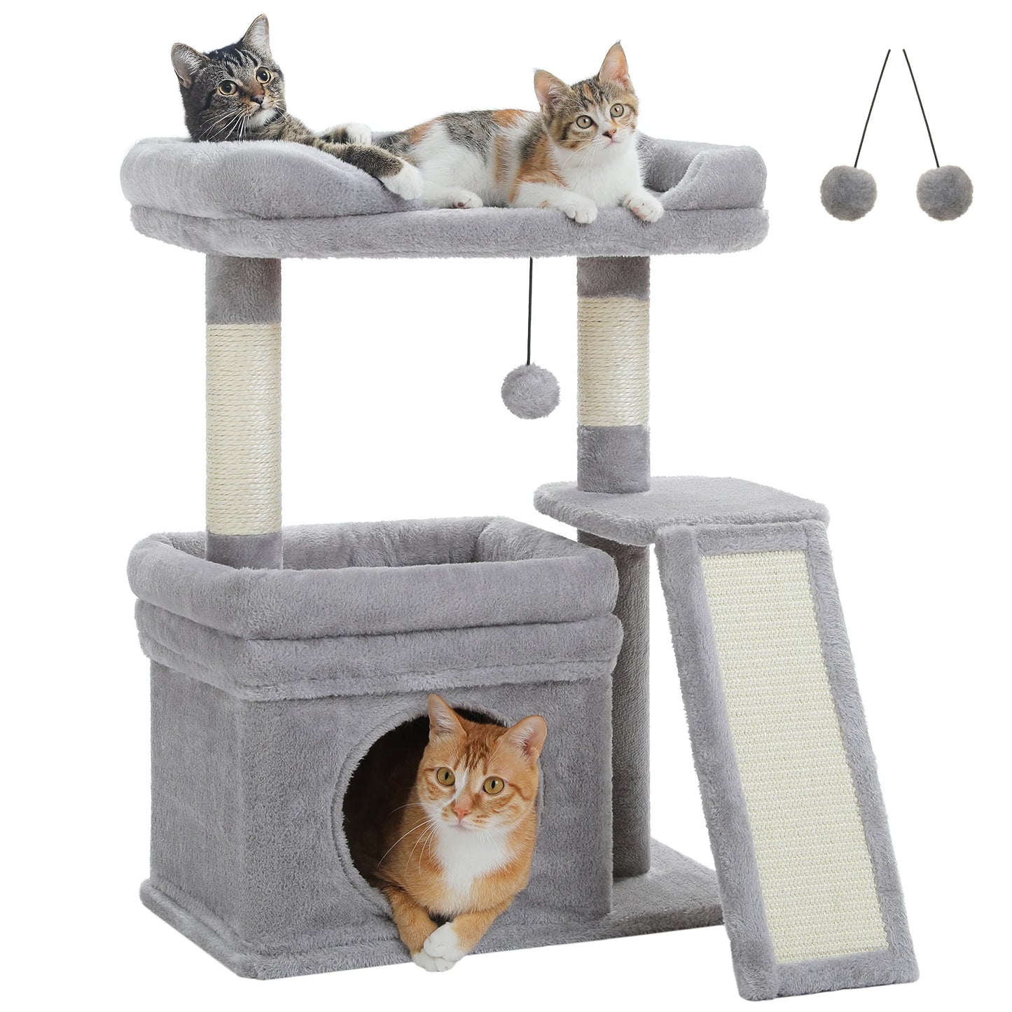 PAWZ Road Indoor Cat Tower With Scratching Posts And Pad