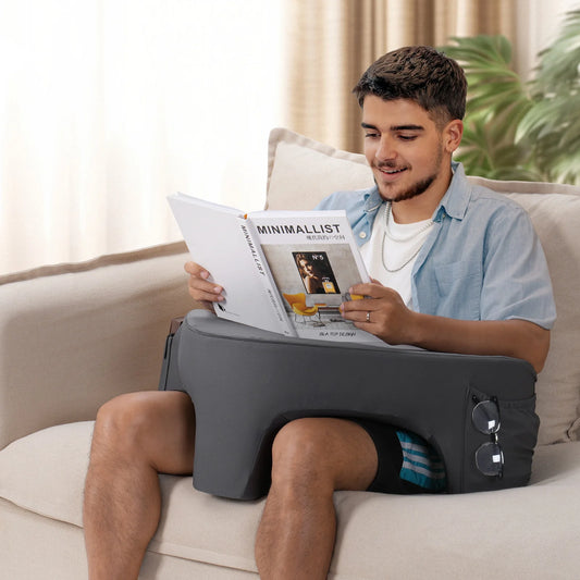 Aramox Gaming Reading Pillow Ergonomic Memory Foam Support