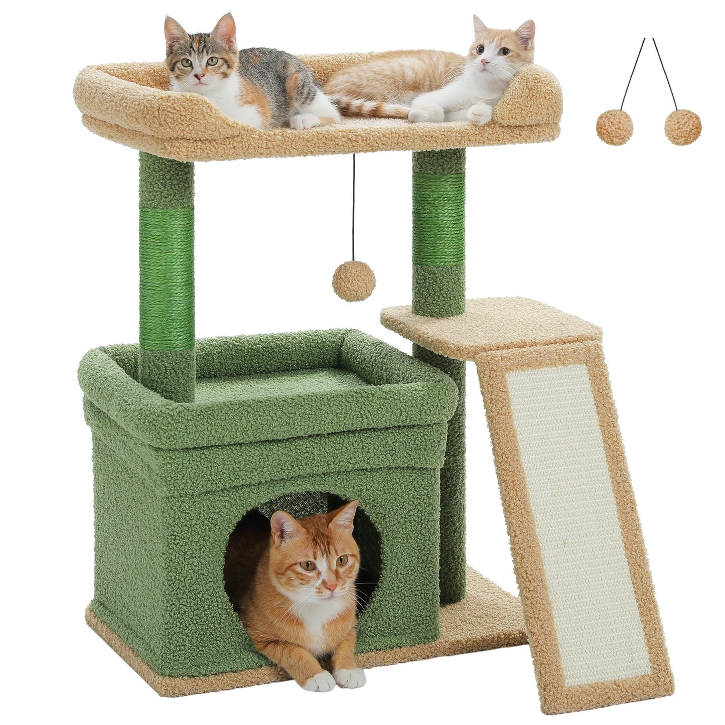 PAWZ Road Indoor Cat Tower With Scratching Posts And Pad