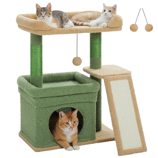 PAWZ Road Indoor Cat Tower With Scratching Posts And Pad