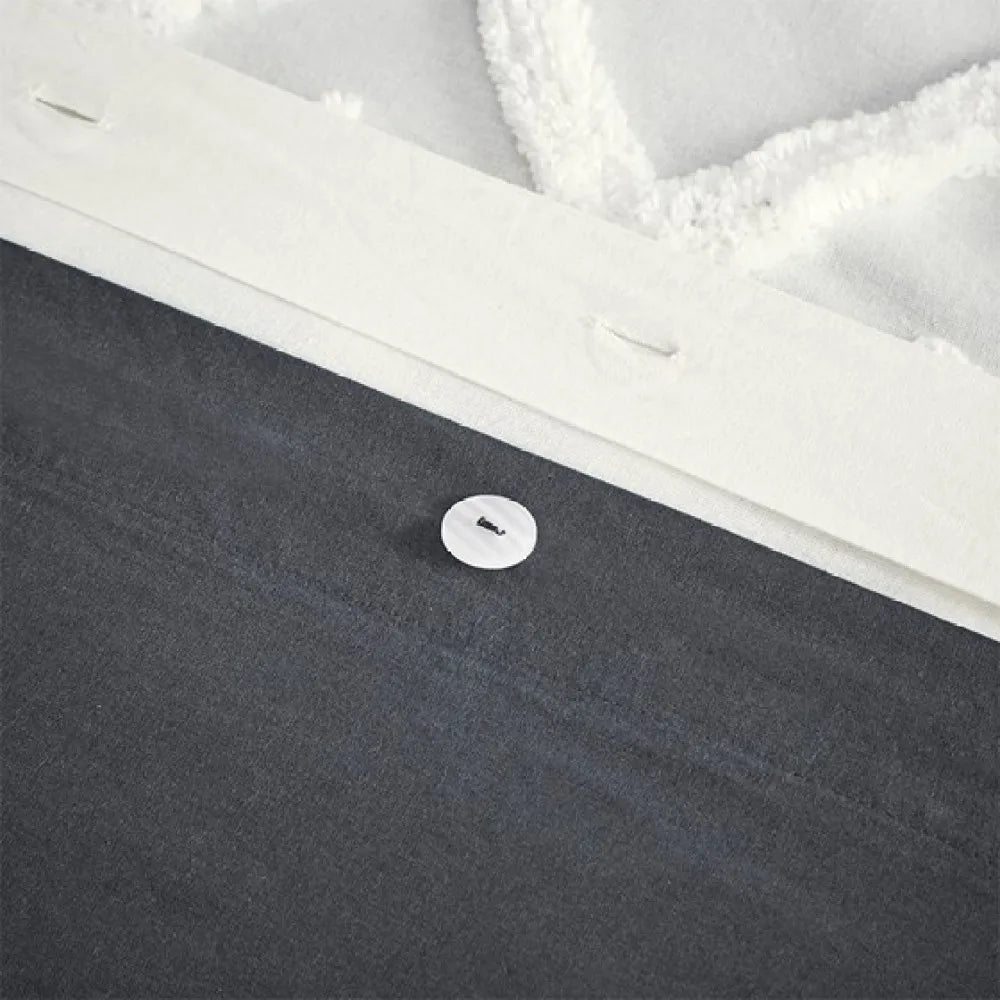 Cotton Duvet Cover Set Chenille Tufting Bedding Collection