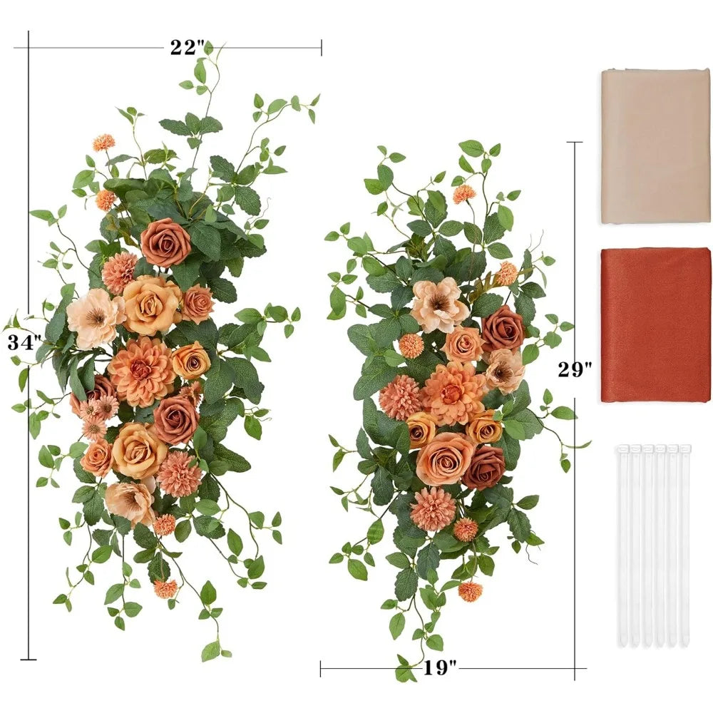 Artificial Wedding Arch Flowers Kit For Arch Decorations