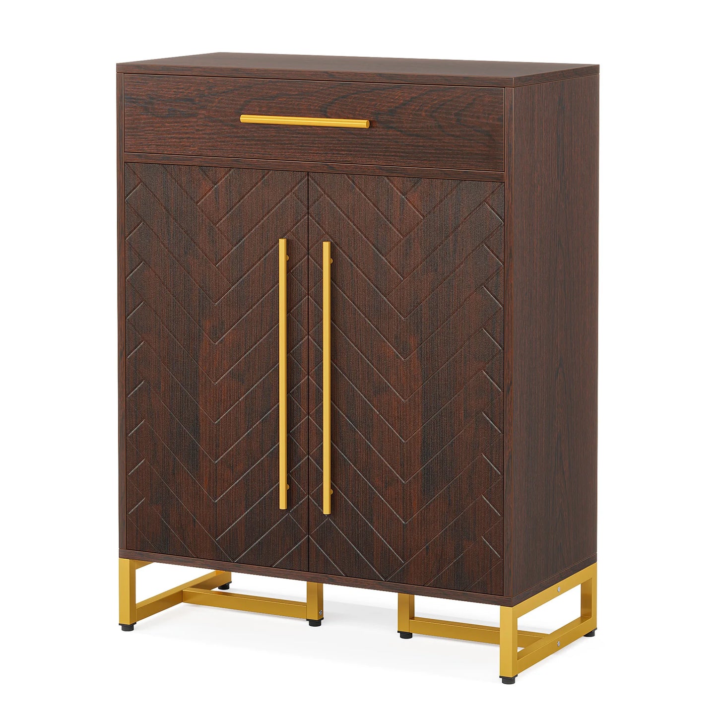 Tribesigns Shoe Cabinet With Doors 20 Pairs Entry Organizer
