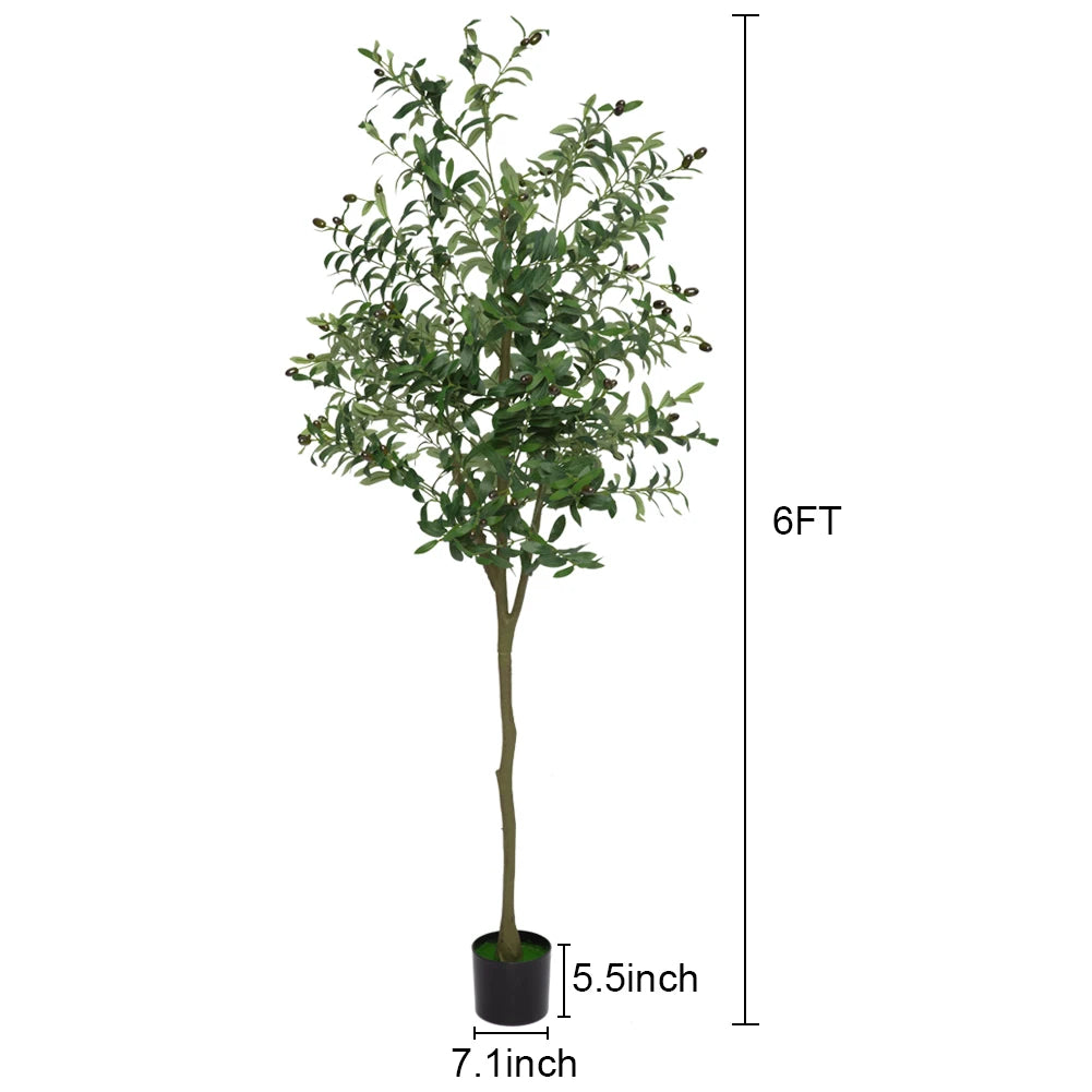 Twister Artificial Olive Tree Floor Decor for Modern Home