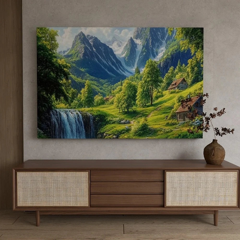 Pine Wood Frame Canvas Wall Art Gift