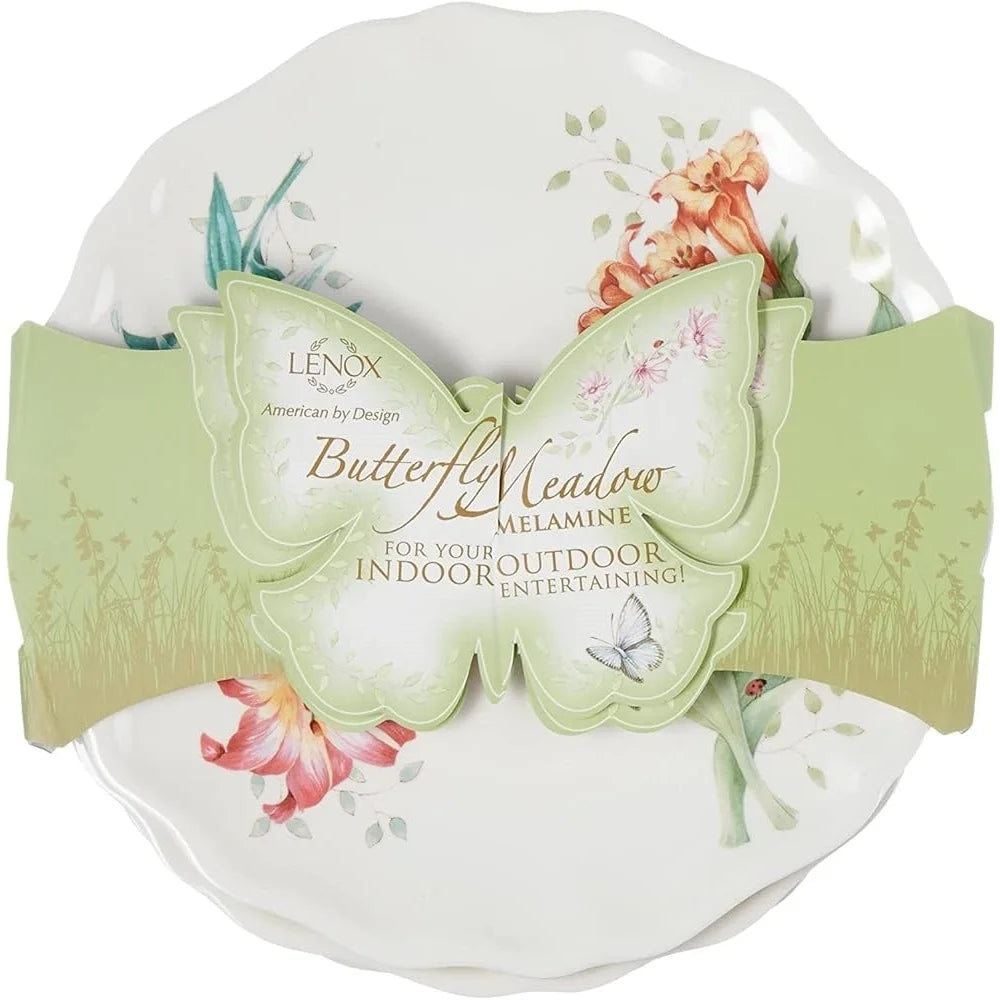 Melamine Salad Plate 9 Inch Dishwasher Safe Multicolor Accent Plate Durable Lightweight Perfect Outdoor Dining