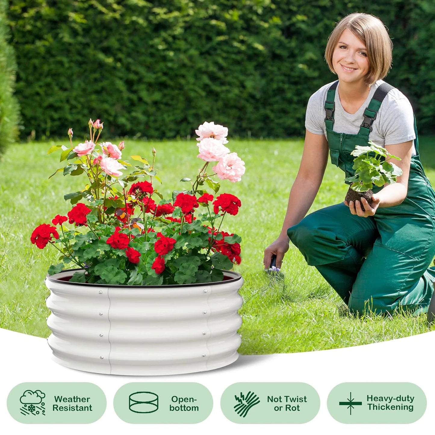 Galvanized Raised Garden Bed Planter For Vegetables