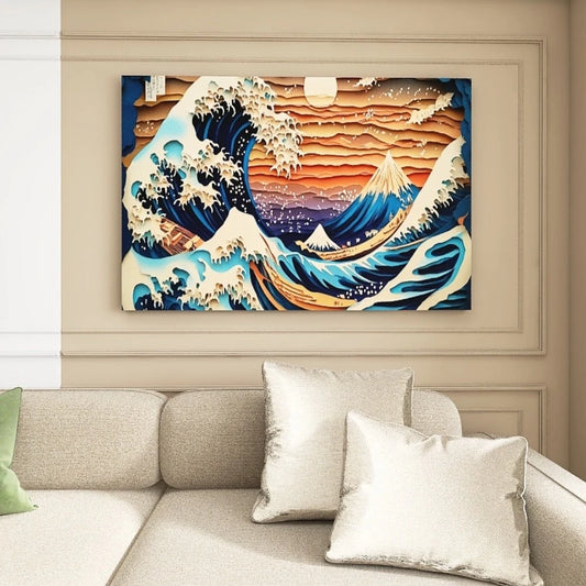 Pine Wood Frame Canvas Wall Art Birthday