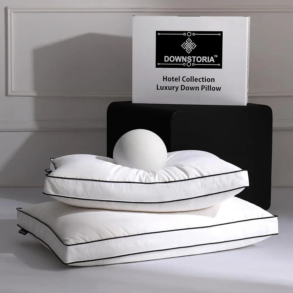 DUTRIEUXCN Luxury Down Pillows Set of 2 Hotel Quality