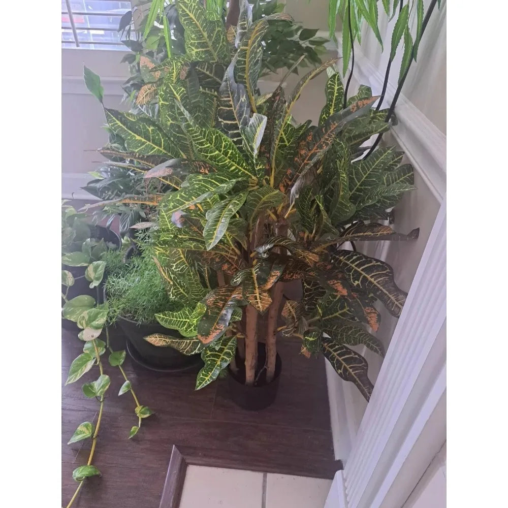 Guangdong Croton Artificial Tree With Trunks 180 Leaves