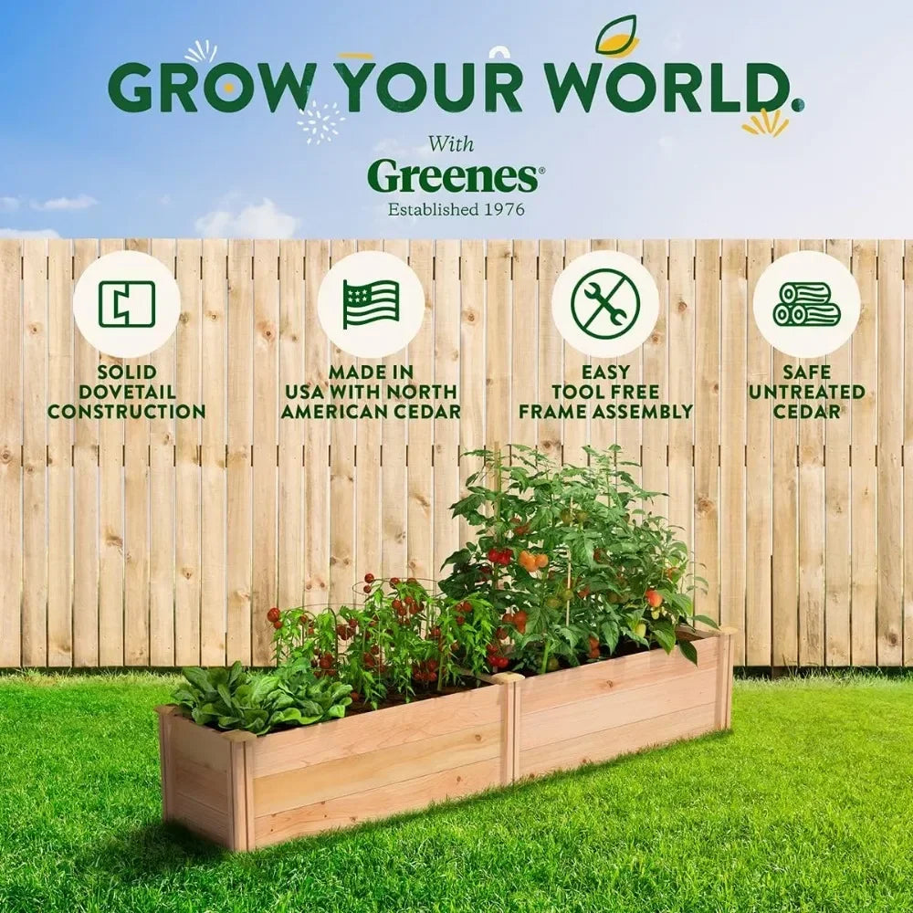 Premium Cedar Raised Garden Bed North American Cedar