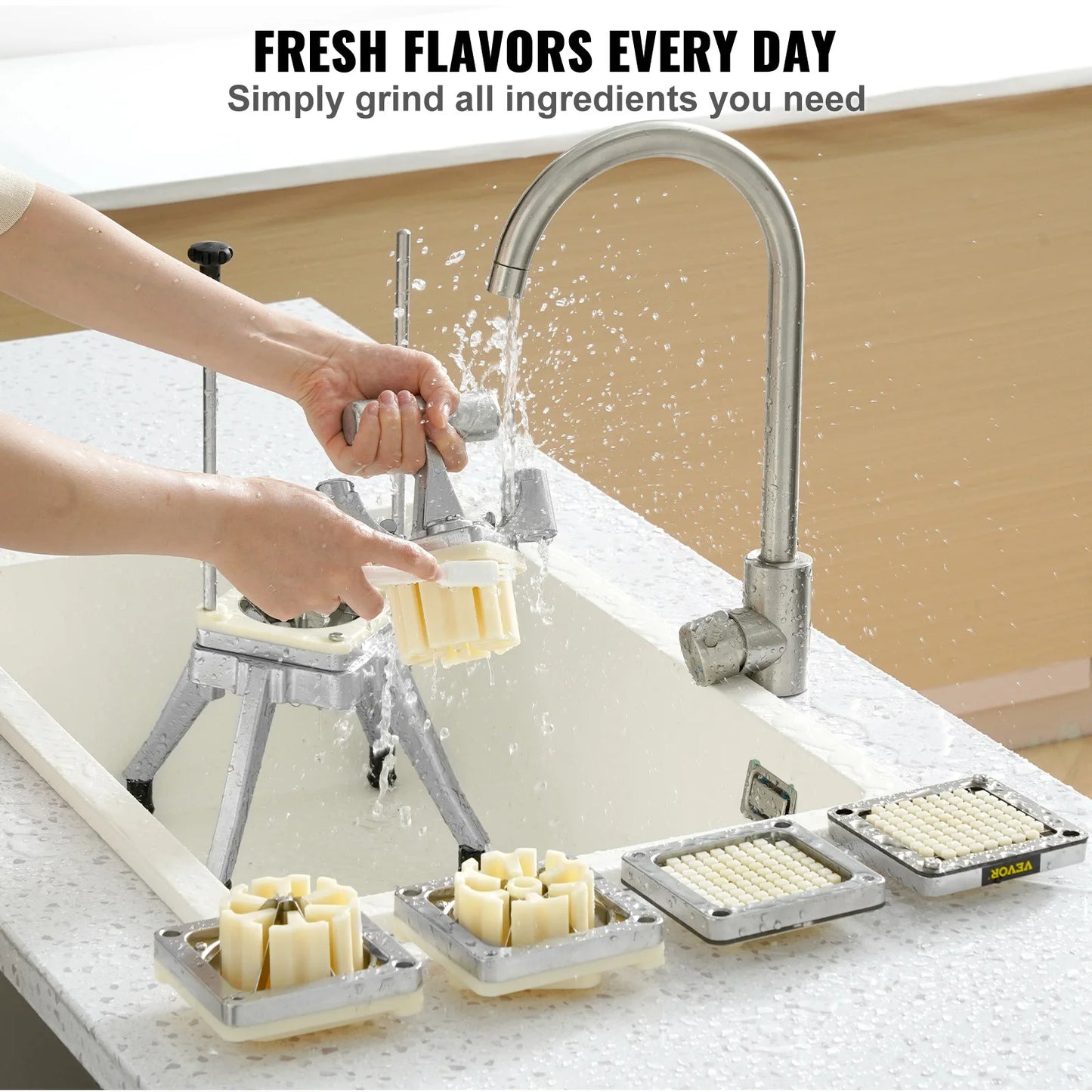 Warm Welcome Decor Vegetable Fruit Dicer Cutter With Tray