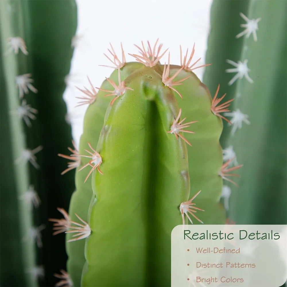 Color Artificial Cactus Indoor Decor Faux Plant For Home