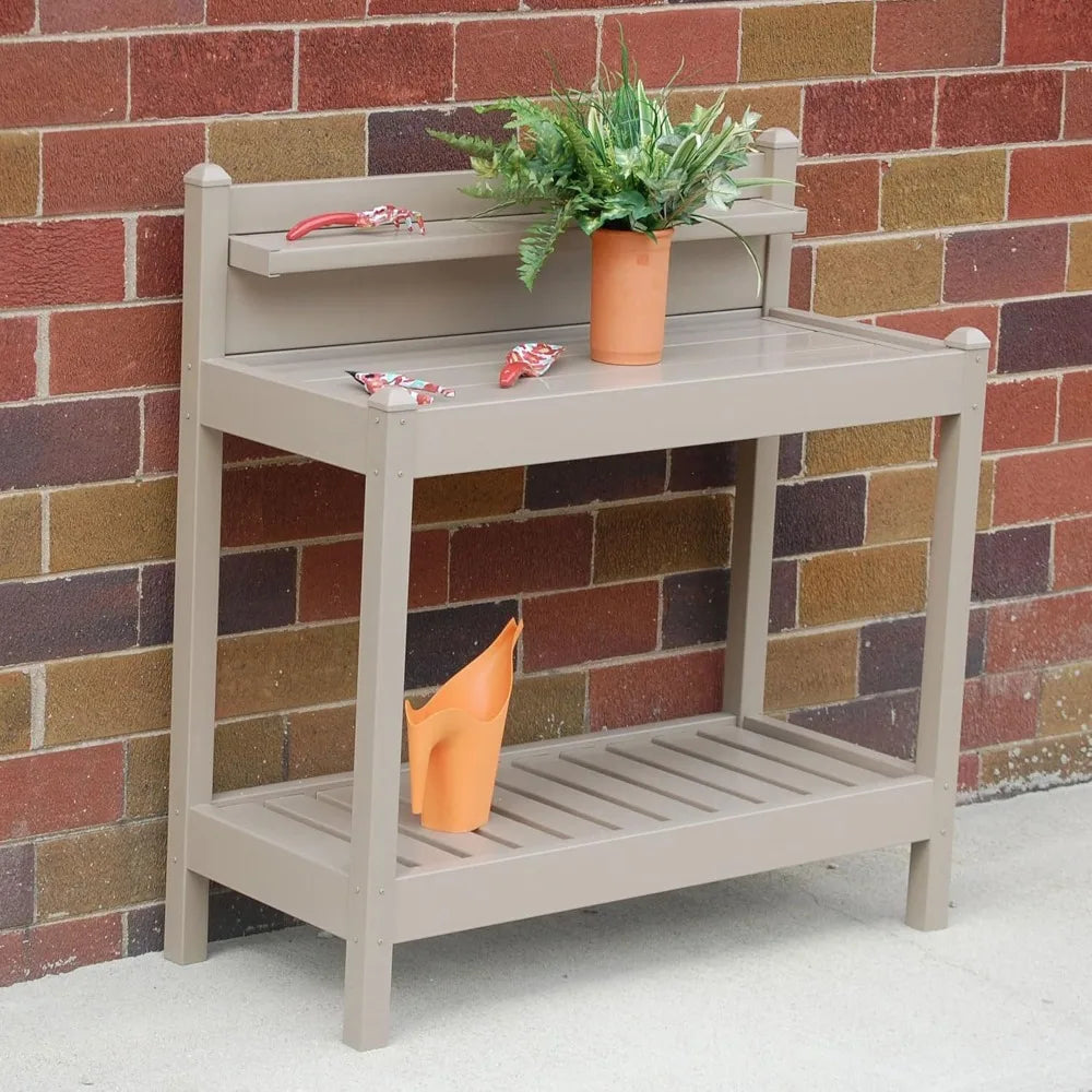 Guangbai Vinyl Potting Bench for Indoor Outdoor Garden