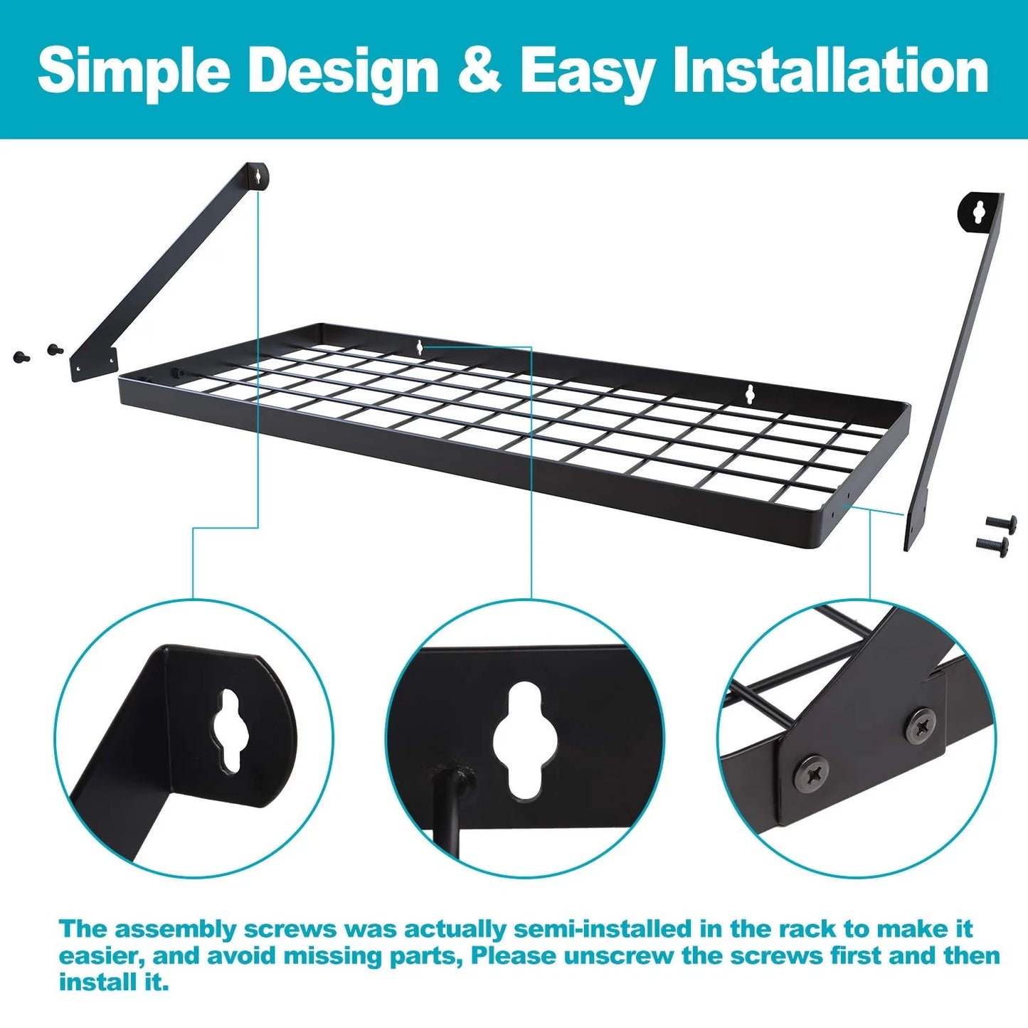Hign-concerned Wall Mounted Pot Rack With 15 Hooks