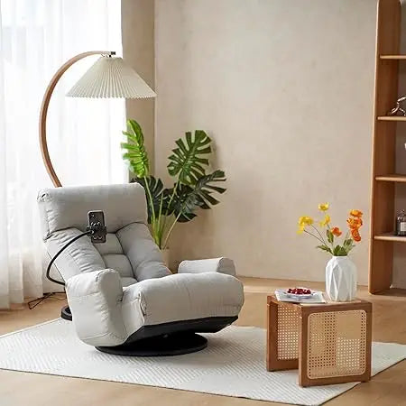 DAFIFY 360 Degree Swivel Gaming Floor Chair With Armrests