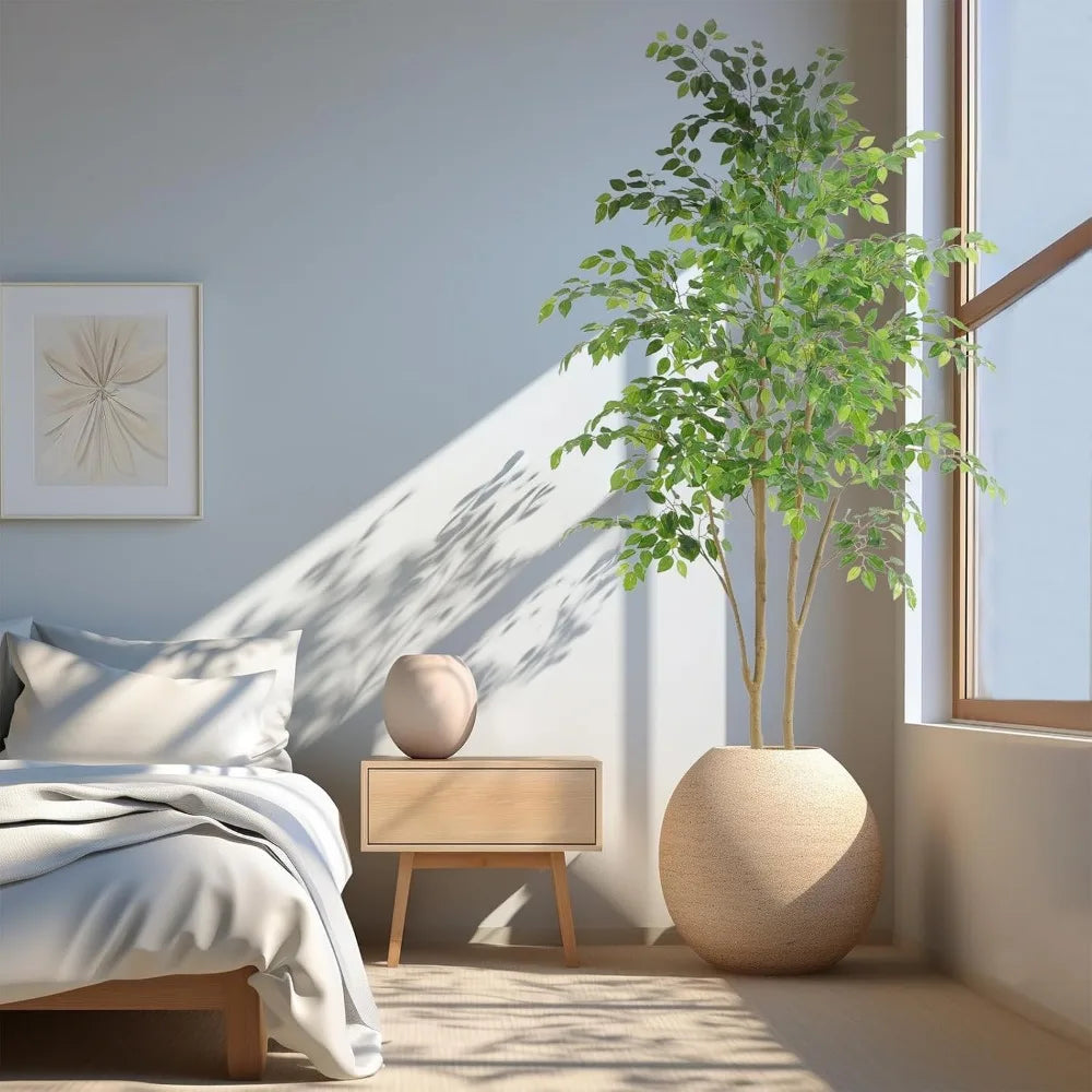 Tall UV Resistant Ficus Tree Artificial for Indoor Outdoor