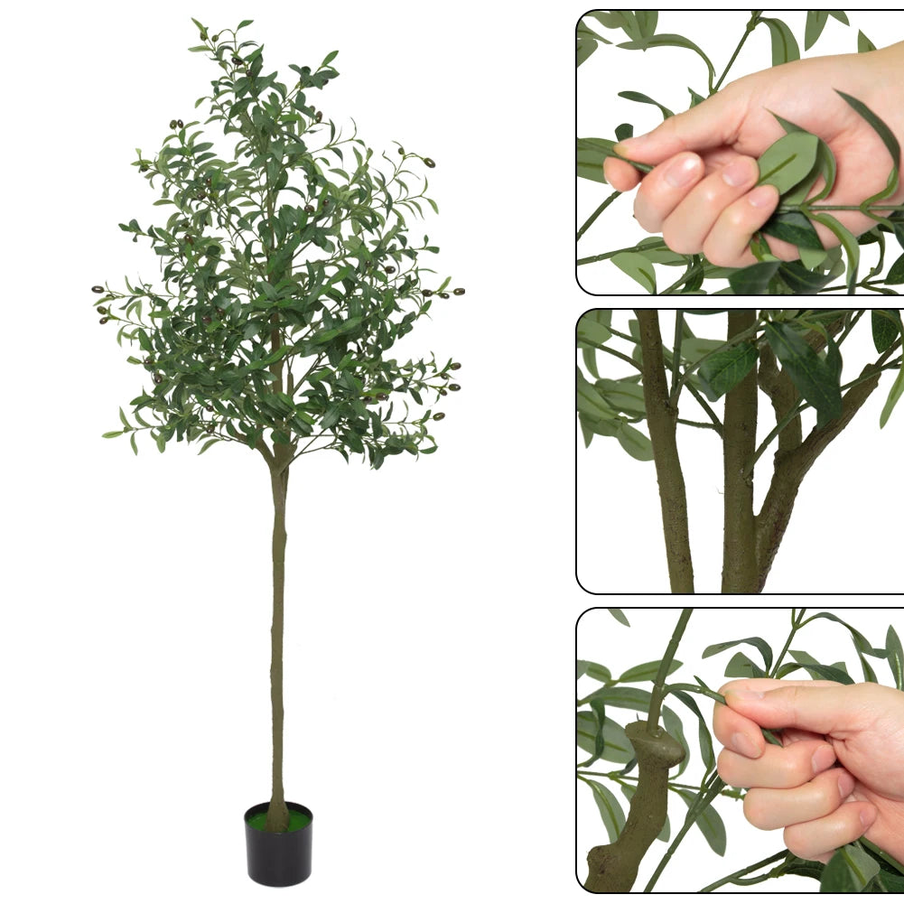 Twister Artificial Olive Tree Floor Decor for Modern Home