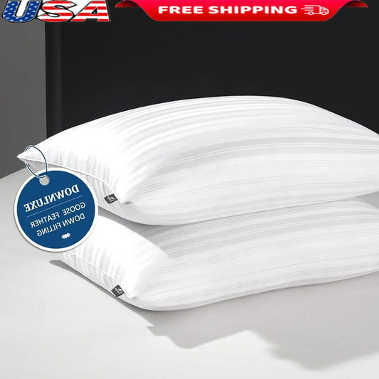 DUTRIEUXCN Goose Down Pillows Set All Sleep Positions