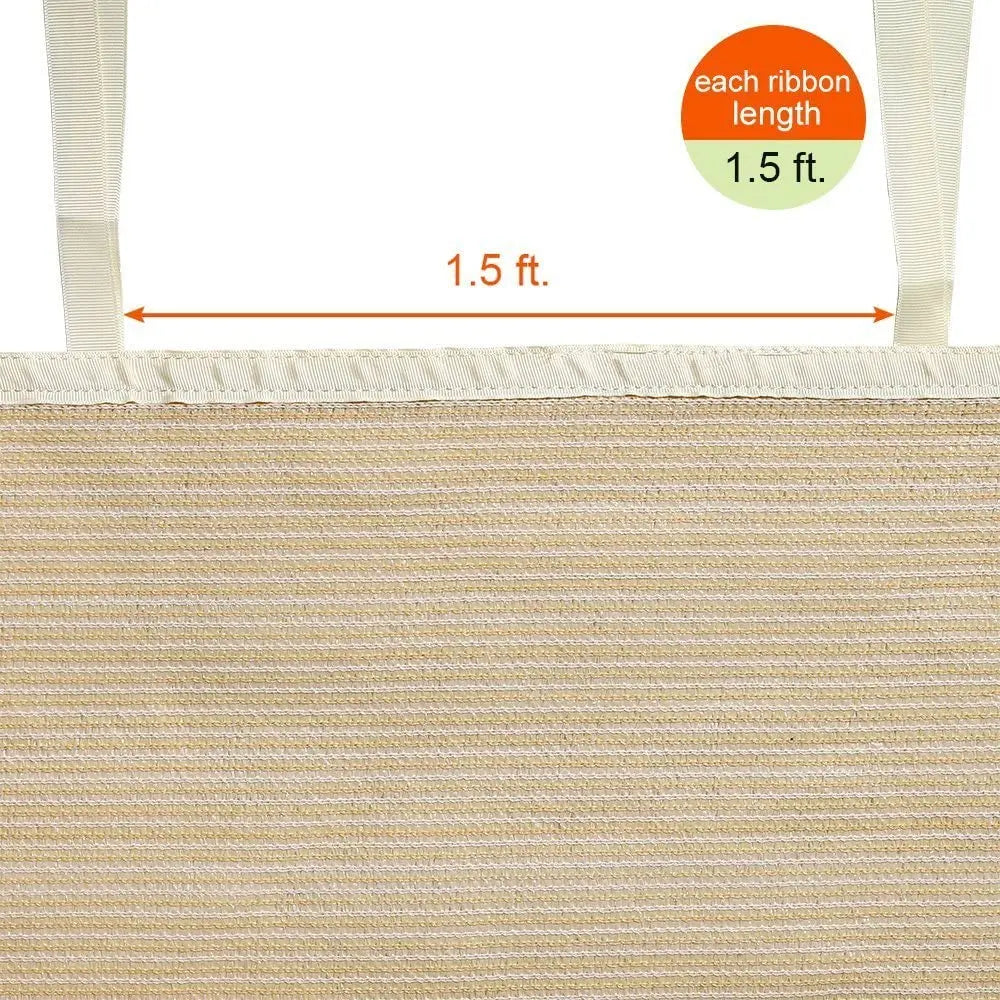 Jiangsu Shade Sail 90 Percent UV Blocking Ready Tie Ribbon