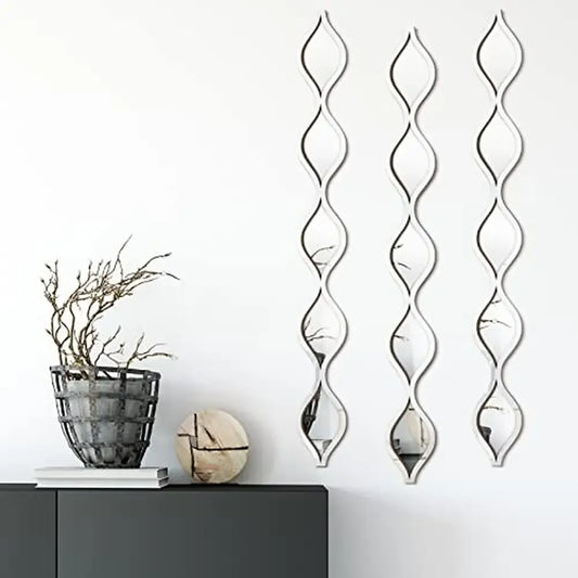 DUTRIEUX Teardrop Mirror Wall Decor 3 Piece Set Boho